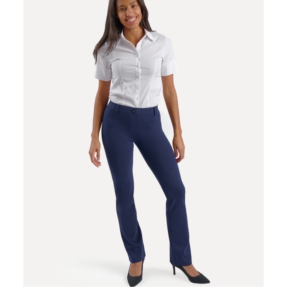 Betabrand Straight-Leg | Classic Dress Pant Yoga Pants XS